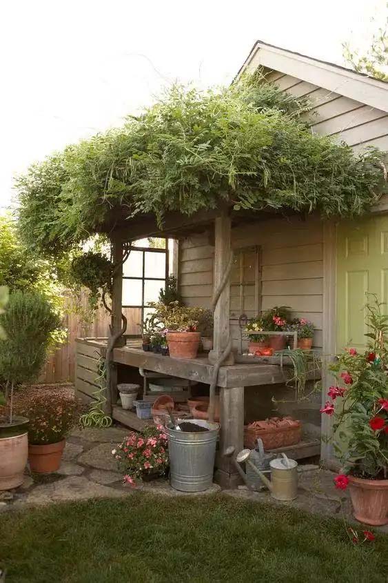 Potted Plant Garden Sheds