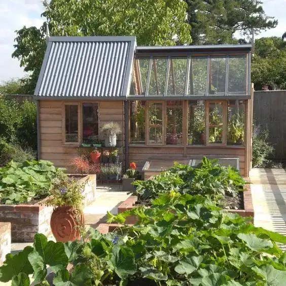 Wooden garden sheds