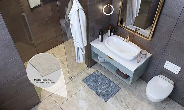 Marble flooring