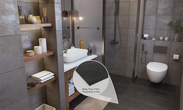 Slate tiles
