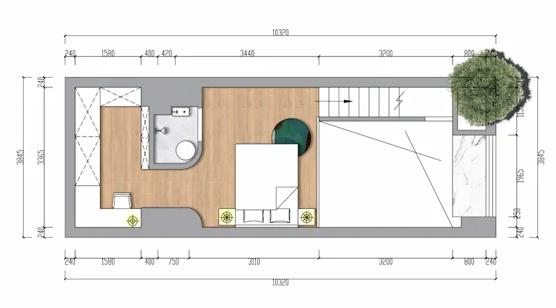 Layout of the 2nd floor