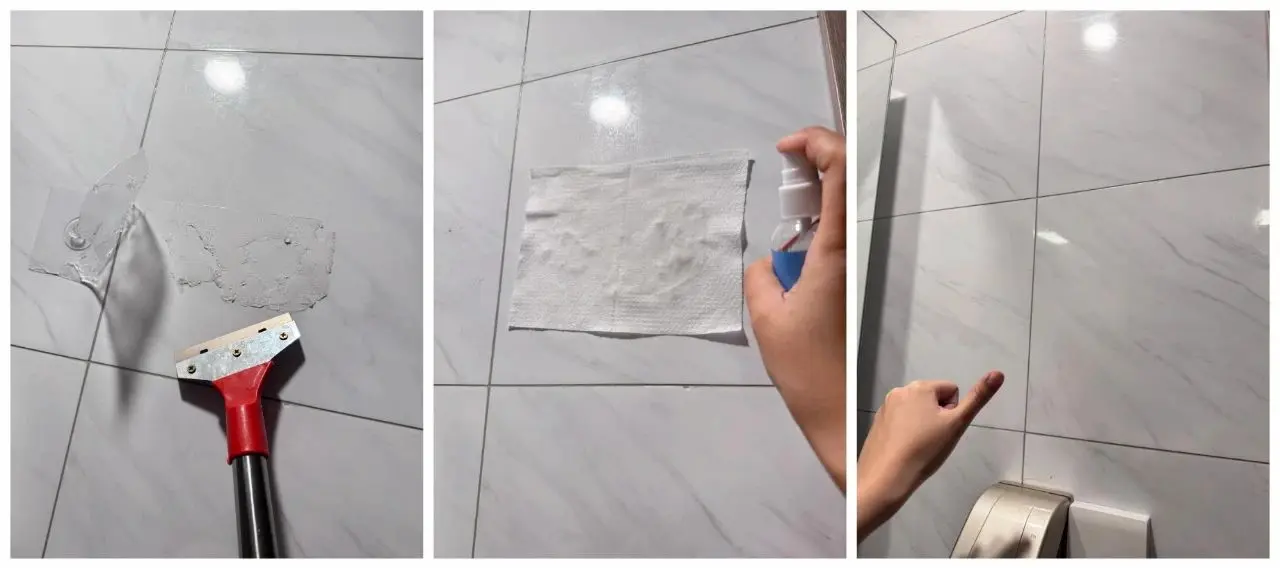 Remove residual glue