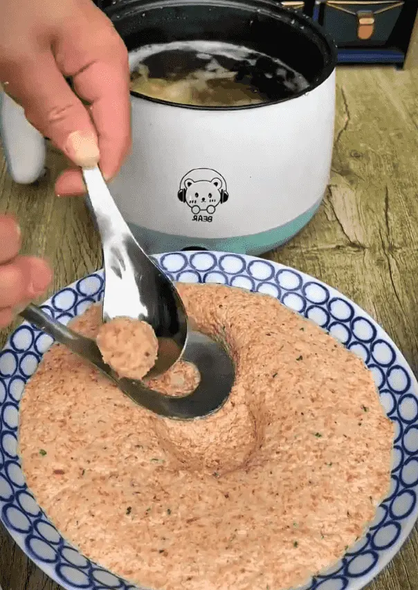 with a hole in the spoon