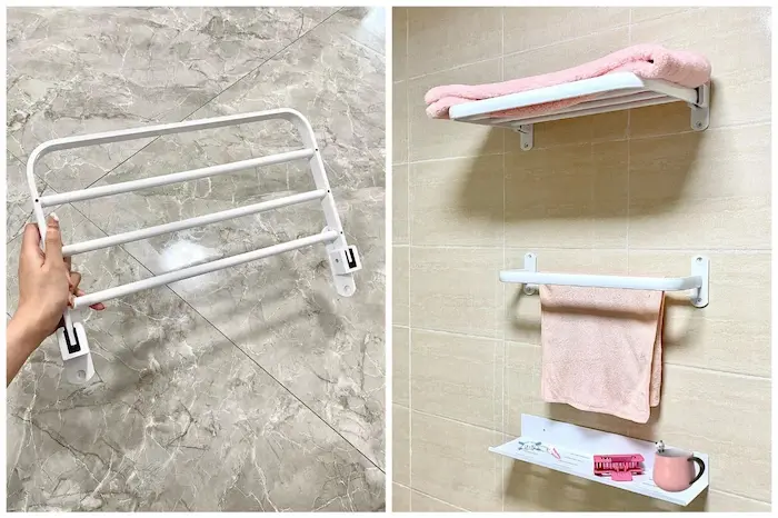  Folding towel rack