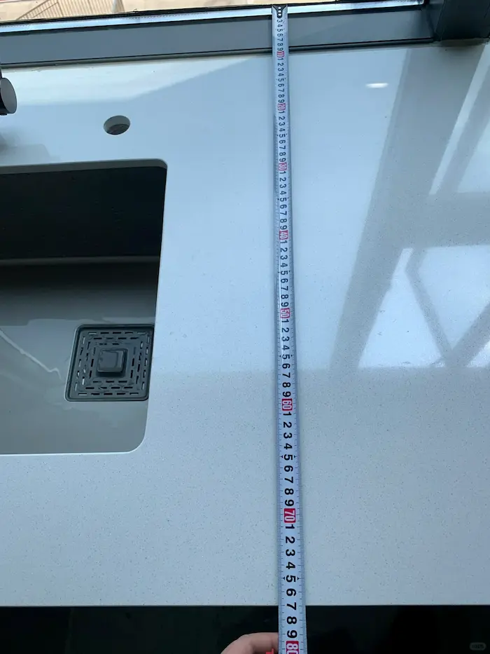 Wider countertop dimensions